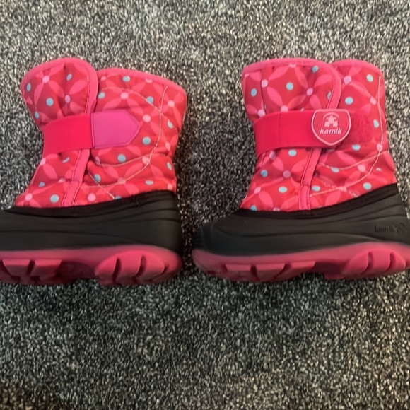 Kamik pink toddler snow boots - Picture 3 of 5